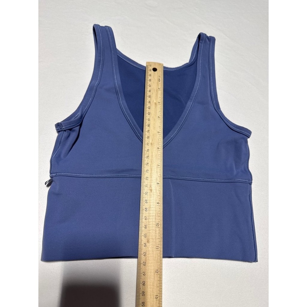 Lululemon Blue Athletic Tank Top V-Neck Yoga Activewear Size 2 XS/S - Picture 6 of 6